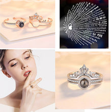 Load image into Gallery viewer, 100 LANGUAGES &quot;I LOVE YOU&quot; RING,NECKLACE,BRACELET Romantic Love Memory BUY NOW