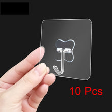Load image into Gallery viewer, 1/5/10 Pcs Strong Home Kitchen Hooks Transparent Suction Cup Sucker Wall Hooks Hanger For Kitchen Bathroom Wholesale Price A90