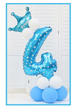 Load image into Gallery viewer, 16pcs/pack Pink Blue 0-9 Numbers Large Helium Number Foil Children Festivals Dekoration Birthday Party Toy hat for Kids