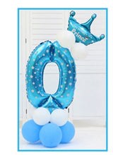 Load image into Gallery viewer, 16pcs/pack Pink Blue 0-9 Numbers Large Helium Number Foil Children Festivals Dekoration Birthday Party Toy hat for Kids