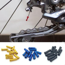 Load image into Gallery viewer, 10 pcs/lot MTB Mountain Road bike cycling bicycle aluminum brake cable tips crimps bicycle derailleur shift cable end caps