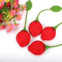 Load image into Gallery viewer, 1 PCS Kitchen Supplies Tea Strainer Non-toxic Strawberry Shape Silicone Tea Infuser Tea Bag Teapot Accessory