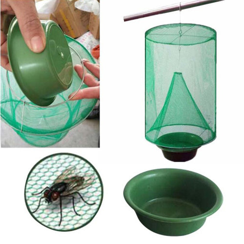 1PCS Hanging Flycatcher Reusable Folding Fly Trap Summer Mosquito Trap Top Catcher Fly Wasp Insect Bug Killer Fly catcher