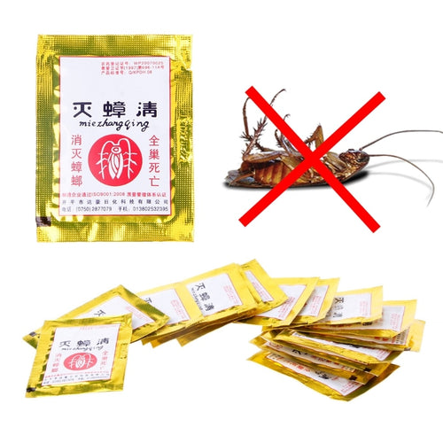 15PCS Cockroach Repellent Trap Poison Pest Portfolio Indoor Family Bug Control