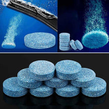 Load image into Gallery viewer, 10pcs Condensed Effervescent Tablet Wiper Car Windshield Glass Washer Solid Wiper Concentrated Super Conventional Cleaner Tablet