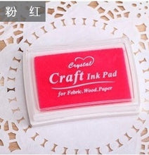 Load image into Gallery viewer, 15 Colors Inkpad Handmade DIY Craft Oil Based Ink Pad Rubber Stamps Fabric Wood Paper Scrapbooking Ink pad Finger Paint  Wedding