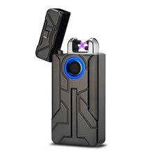 Load image into Gallery viewer, Explorer Outdoor Camouflage Waterproof Windproof Double Arc Pulse Plasma Cigarette Lighter USB Charging  Electric Metal Lighter