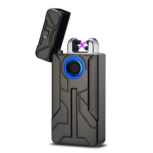 Explorer Outdoor Camouflage Waterproof Windproof Double Arc Pulse Plasma Cigarette Lighter USB Charging  Electric Metal Lighter