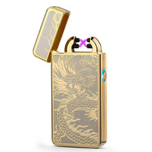 Load image into Gallery viewer, Explorer Outdoor Camouflage Waterproof Windproof Double Arc Pulse Plasma Cigarette Lighter USB Charging  Electric Metal Lighter