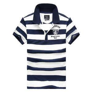 92% Cotton camisa Men Polo Shirt  2015 Casual Striped Slim short sleeves ASIAN SIZE M-4XL