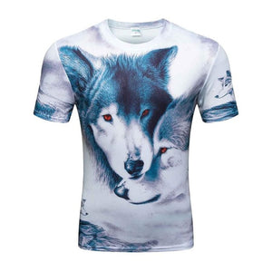 2017 High Quality Water Droplets Move Printed 3D T-shirts Punk 3D Short Sleeve T-Shirt M-4XL /6 style Men's T-Shirts