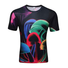Load image into Gallery viewer, 2017 High Quality Water Droplets Move Printed 3D T-shirts Punk 3D Short Sleeve T-Shirt M-4XL /6 style Men&#39;s T-Shirts