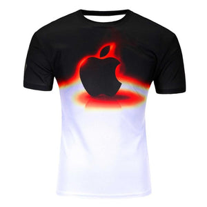 2017 High Quality Water Droplets Move Printed 3D T-shirts Punk 3D Short Sleeve T-Shirt M-4XL /6 style Men's T-Shirts