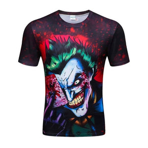 2017 High Quality Water Droplets Move Printed 3D T-shirts Punk 3D Short Sleeve T-Shirt M-4XL /6 style Men's T-Shirts