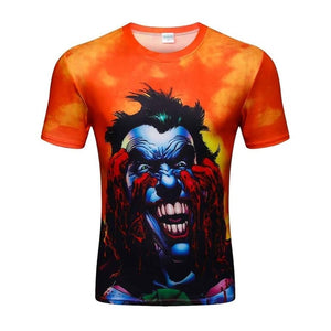 2017 High Quality Water Droplets Move Printed 3D T-shirts Punk 3D Short Sleeve T-Shirt M-4XL /6 style Men's T-Shirts