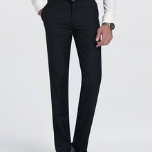 Load image into Gallery viewer, Men&#39;s Slim Fit Flat-Front Suit Separate Pant Formal Wedding Business Straight Male Trousers Light Grey Thin Office Dress Pants