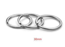 Load image into Gallery viewer, 10pc 25/30mm Exquisite Key Chain Key Ring   DIY Jewelry Accessories for keychain