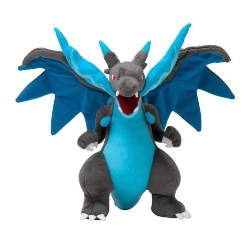 25CM Anime Figure Charizard Plush Dolls Mega evolution X Charizard Soft Stuffed Animals Plush Doll Kids Children Christmas Gift