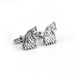 dongsheng Fashion Vintage Movie Game of Thrones Stark Cufflinks Men Shirts CuffLinks Wedding Party Luxury Men Cufflinks -40