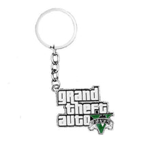 Load image into Gallery viewer, Hot Game PS4 GTA 5 Grand Theft Auto Keychain Key Chain For Fans Xbox PC Rockstar Key Ring Holder 4.5cm Jewelry Llaveros Jewellry