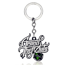 Load image into Gallery viewer, Hot Game PS4 GTA 5 Grand Theft Auto Keychain Key Chain For Fans Xbox PC Rockstar Key Ring Holder 4.5cm Jewelry Llaveros Jewellry