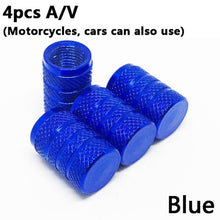 Load image into Gallery viewer, 4Pcs Bike Wheel Tire Covered Car Motorcycle Truck universal Tube Tyre Bicycle AV SV American AIR Valve Cap Dustproof 10 colors