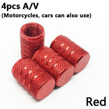 Load image into Gallery viewer, 4Pcs Bike Wheel Tire Covered Car Motorcycle Truck universal Tube Tyre Bicycle AV SV American AIR Valve Cap Dustproof 10 colors