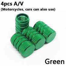 Load image into Gallery viewer, 4Pcs Bike Wheel Tire Covered Car Motorcycle Truck universal Tube Tyre Bicycle AV SV American AIR Valve Cap Dustproof 10 colors