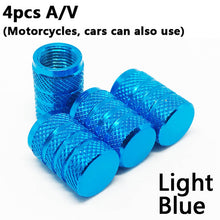 Load image into Gallery viewer, 4Pcs Bike Wheel Tire Covered Car Motorcycle Truck universal Tube Tyre Bicycle AV SV American AIR Valve Cap Dustproof 10 colors