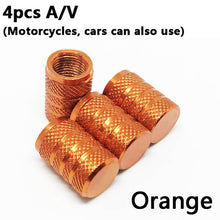 Load image into Gallery viewer, 4Pcs Bike Wheel Tire Covered Car Motorcycle Truck universal Tube Tyre Bicycle AV SV American AIR Valve Cap Dustproof 10 colors