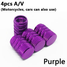 Load image into Gallery viewer, 4Pcs Bike Wheel Tire Covered Car Motorcycle Truck universal Tube Tyre Bicycle AV SV American AIR Valve Cap Dustproof 10 colors