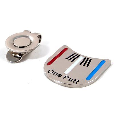 Free Shipping One Putt Golf Putting Alignment Aiming Tool Ball Marker with Magnetic Hat Clip wholesale