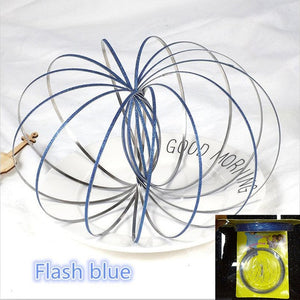 2018 Magic Ring Toroflux Torofluxus Flowtoy Amazing Flow Rings Toys Kinetic Spring Toy Funny Outdoor Game Intelligent Toy Fidget