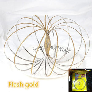 2018 Magic Ring Toroflux Torofluxus Flowtoy Amazing Flow Rings Toys Kinetic Spring Toy Funny Outdoor Game Intelligent Toy Fidget