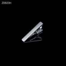 Load image into Gallery viewer, Men&#39;s tie clip silver fashion 10 simple short male collar 4cm