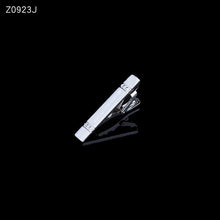Load image into Gallery viewer, Men&#39;s tie clip silver fashion 10 simple short male collar 4cm