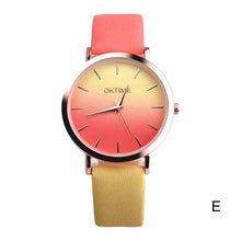 Load image into Gallery viewer, 2018 Fashion WristWatch Retro Rainbow Design Women Dress Watch Quartz Leather  Watches gift for lovers Montre Relogio  #D