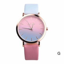 Load image into Gallery viewer, 2018 Fashion WristWatch Retro Rainbow Design Women Dress Watch Quartz Leather  Watches gift for lovers Montre Relogio  #D