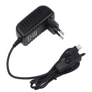 5V 3A Raspberry Pi 3 Model B+ Power Supply Switch Button Power Adapter Supply Micro USB Port for Raspberry Pi 3 Model B+ plus