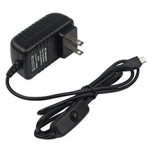 Load image into Gallery viewer, 5V 3A Raspberry Pi 3 Model B+ Power Supply Switch Button Power Adapter Supply Micro USB Port for Raspberry Pi 3 Model B+ plus