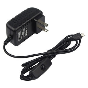5V 3A Raspberry Pi 3 Model B+ Power Supply Switch Button Power Adapter Supply Micro USB Port for Raspberry Pi 3 Model B+ plus