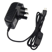 Load image into Gallery viewer, 5V 3A Raspberry Pi 3 Model B+ Power Supply Switch Button Power Adapter Supply Micro USB Port for Raspberry Pi 3 Model B+ plus