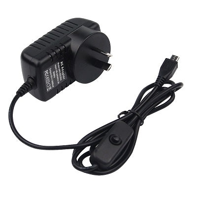 5V 3A Raspberry Pi 3 Model B+ Power Supply Switch Button Power Adapter Supply Micro USB Port for Raspberry Pi 3 Model B+ plus