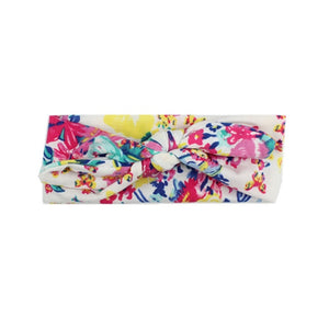 EE BABY Lovely Bowknot Elastic Head Bands For Baby Girls Headband For Children Tuban Baby Baby Accessories Floral Hair haarband