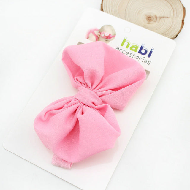 Baby Headband Ribbon Handmade DIY Toddler Infant Kids Hair Accessories Girl Newborn Bows bowknot bandage Turban tiara