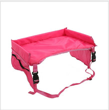 Load image into Gallery viewer, Waterproof table Car Seat Tray Storage Kids Toys Infant Stroller Holder for Children dining and drink table In-car YYT345