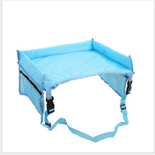 Load image into Gallery viewer, Waterproof table Car Seat Tray Storage Kids Toys Infant Stroller Holder for Children dining and drink table In-car YYT345