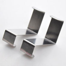Load image into Gallery viewer, 2PC Door Hook Stainless Steel Kitchen Cabinet Clothes Hanger Hanger Hook Bathroom Accessories Hanger Hook