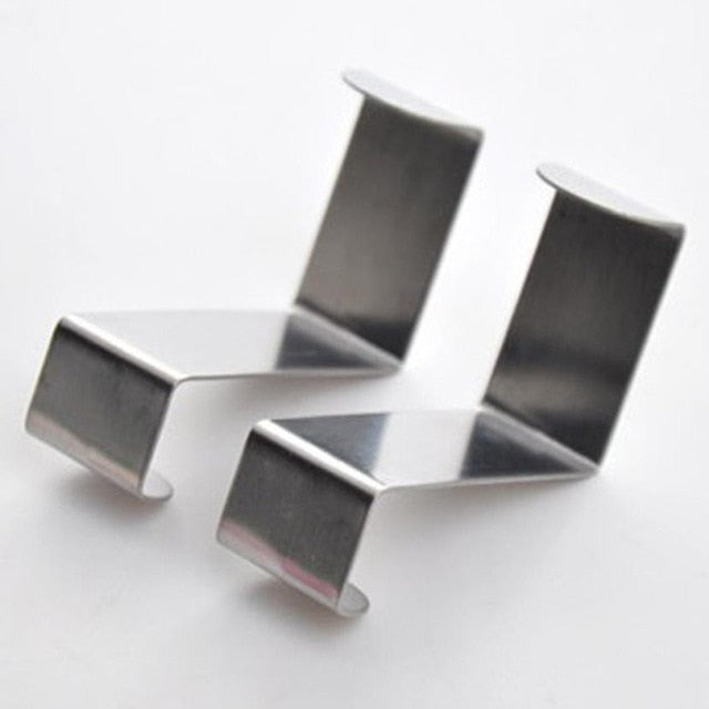 2PC Door Hook Stainless Steel Kitchen Cabinet Clothes Hanger Hanger Hook Bathroom Accessories Hanger Hook