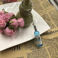 Load image into Gallery viewer, Fashion New Women/Men&#39;s Fashion Handmade Resin Wine Bottle Key Chains charm Key Rings Alloy Charms Gifts  Wholesale